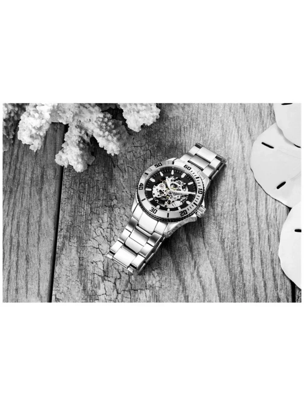 NWT Stuhrling Original Aquadiver Black Dial Men's Watch